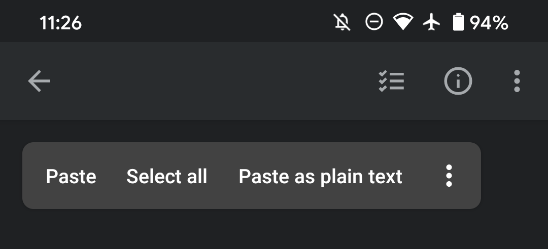 Android Paste