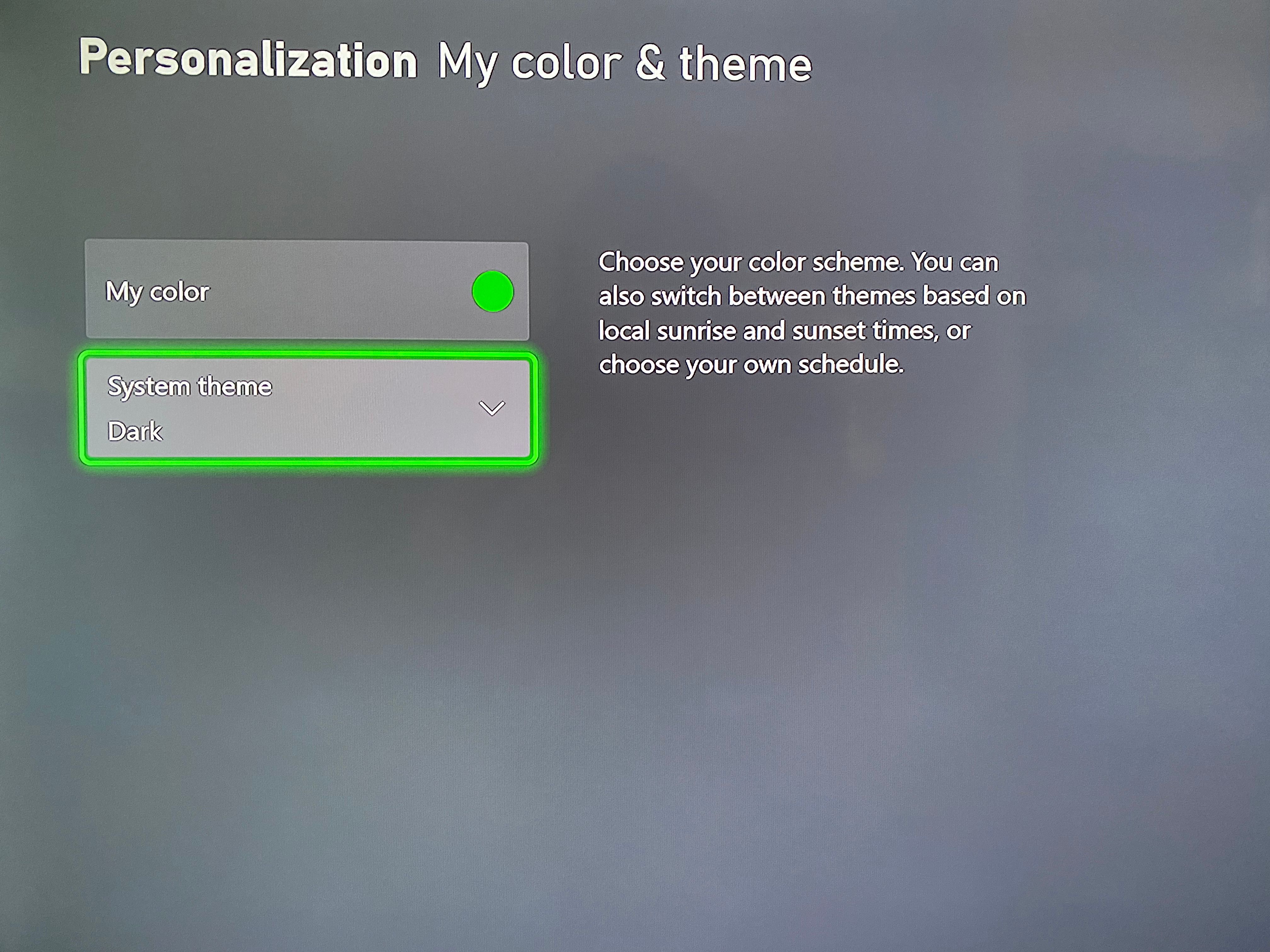 Xbox Series S Color and Theme