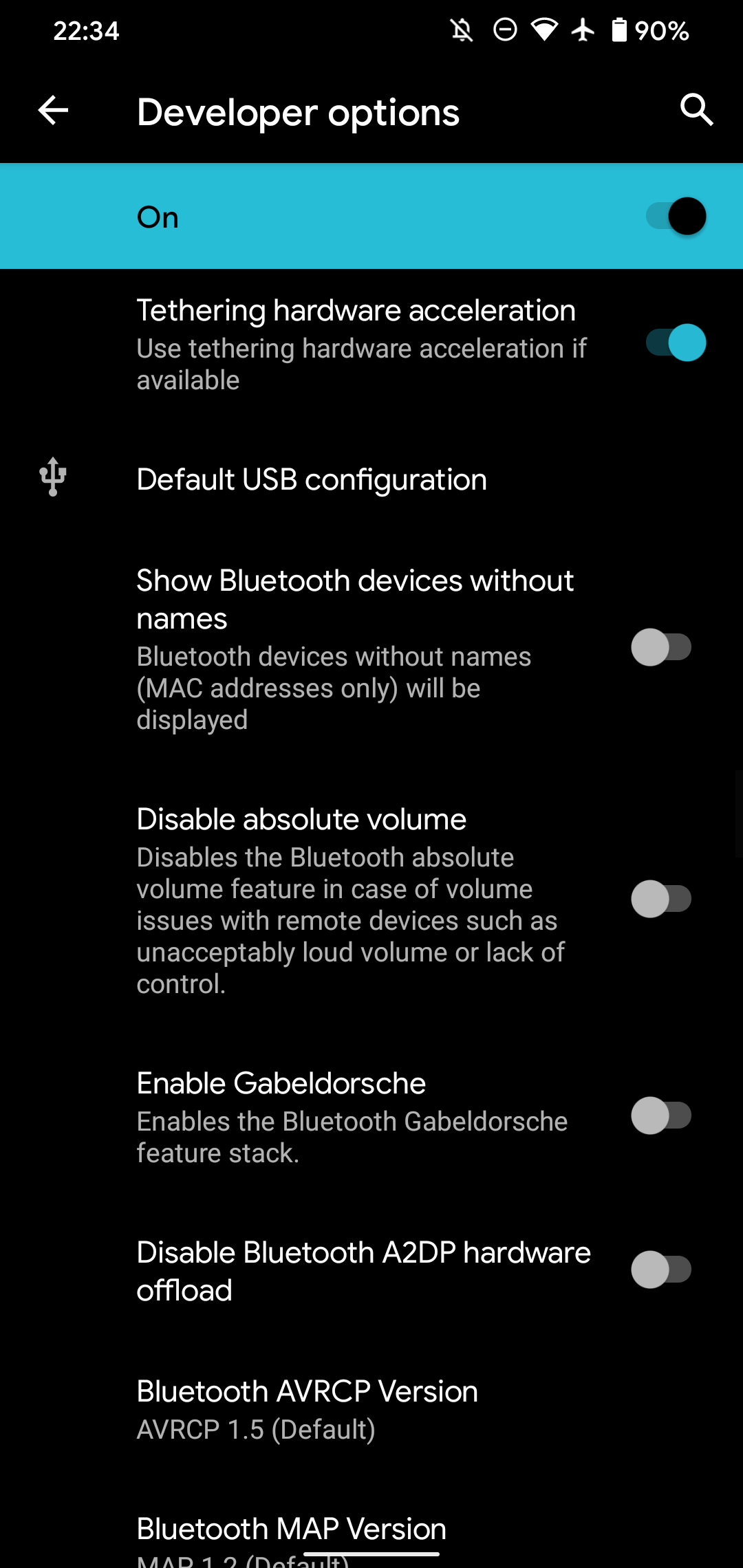 Android Default USB Configuration