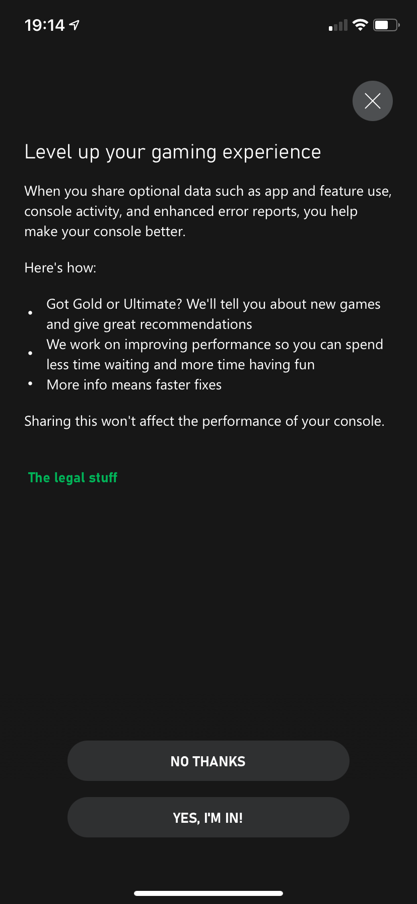 Xbox Sharing Terms