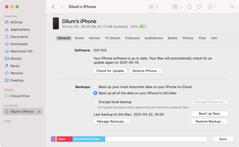 How To Back Up Your Iphone To Your Mac How To Back Up Your Iphone To Your Mac