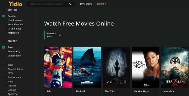 Yidio free movies