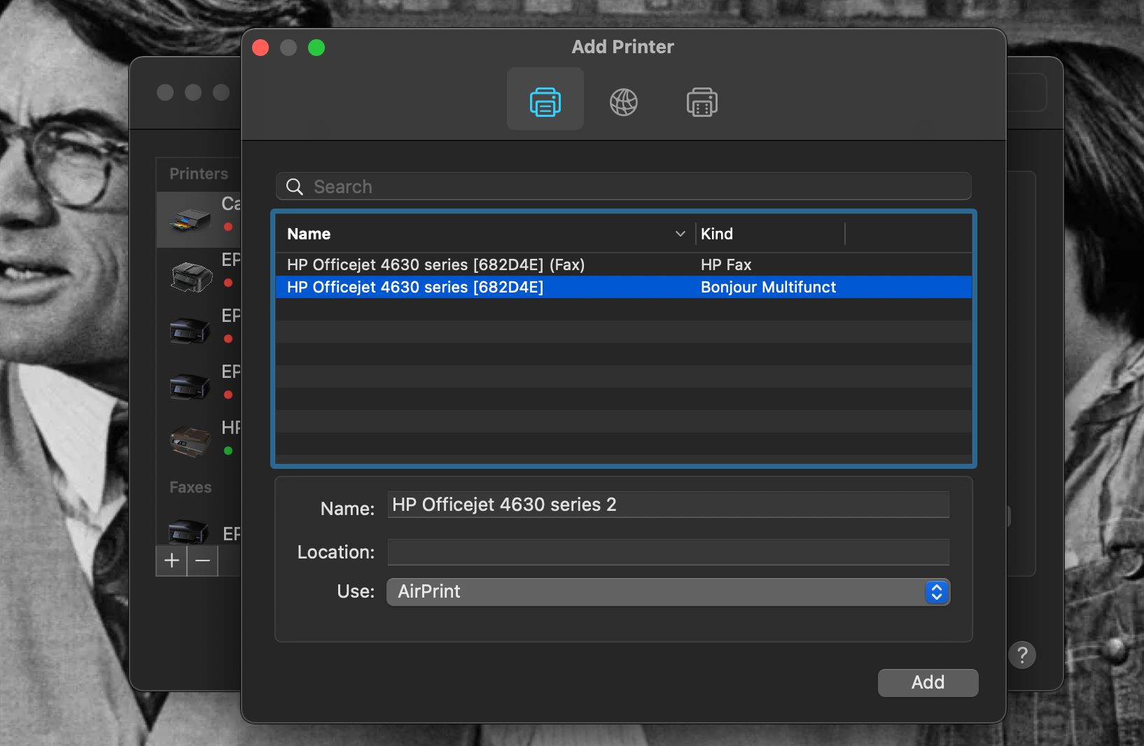 Add printer window on Mac - Come stampare fronte-retro su un Mac