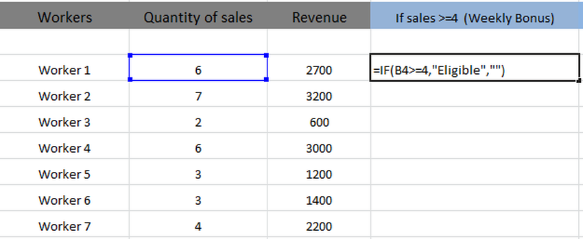 Applying Simple IF Function To Dataset