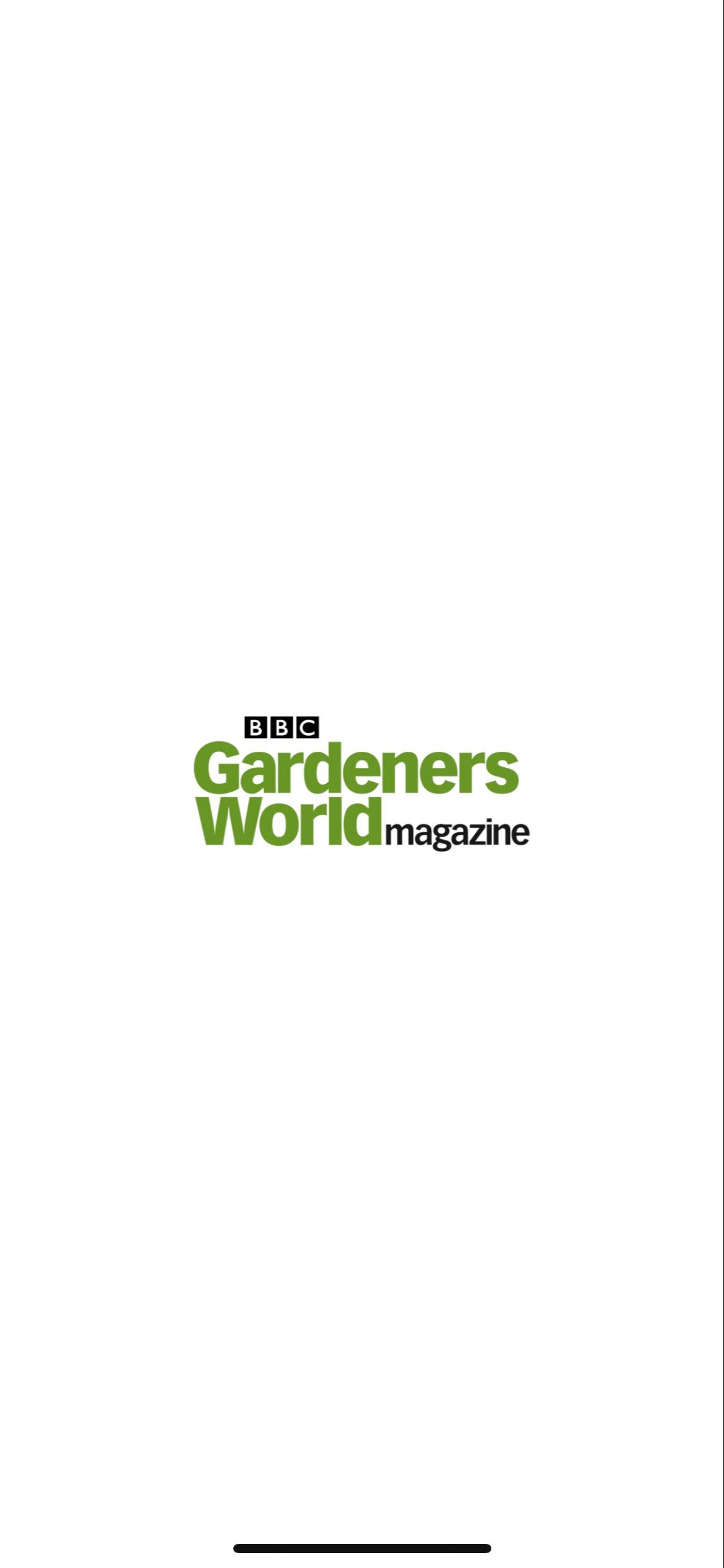 BBC Gardeners App Welcome