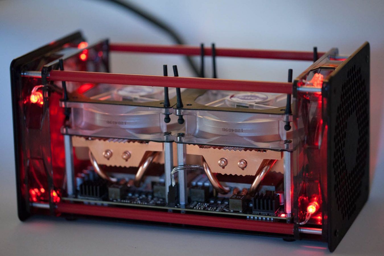Wikimedia Commons photo of bitcoin miner from company Butterfly Labs