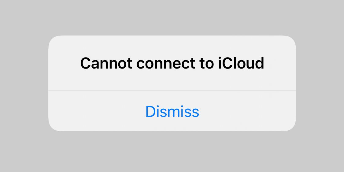 9 Häufige iCloud-Probleme auf iPhone und iPad (und wie man sie behebt) - Cannot Connect to iCloud iPhone alert