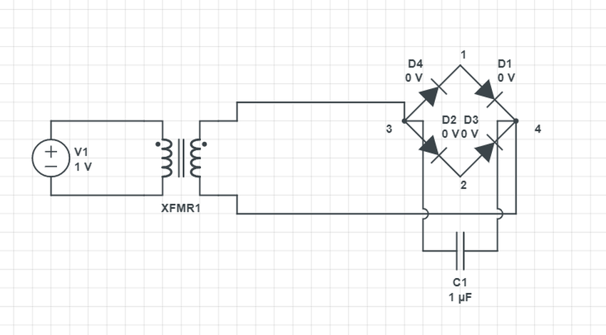 Capacitor Connection with Rectifier