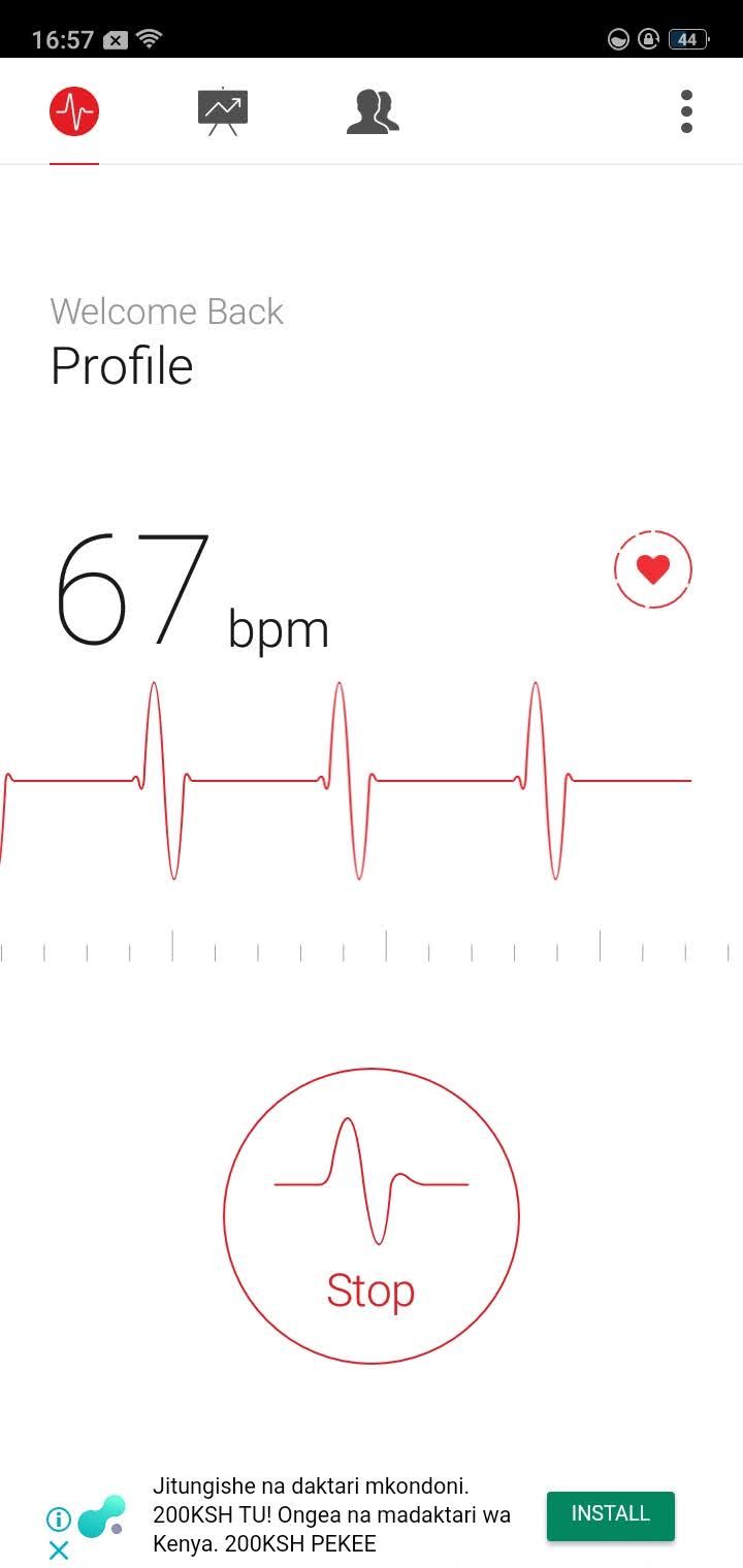detecting heart rate on cardiograph