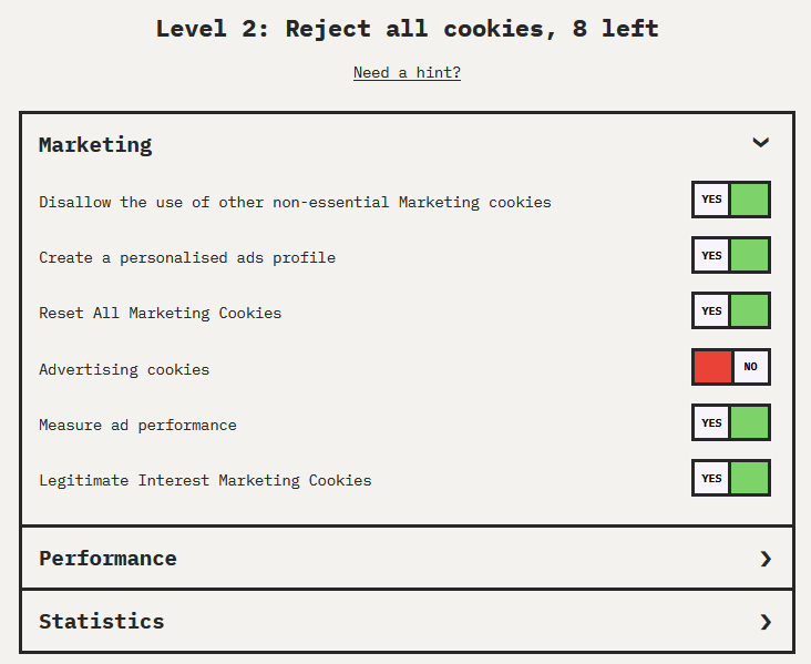 Wie verfolgen Websites Ihre Online-Aktivitäten? - Cookie Consent Speed.Run screenshot