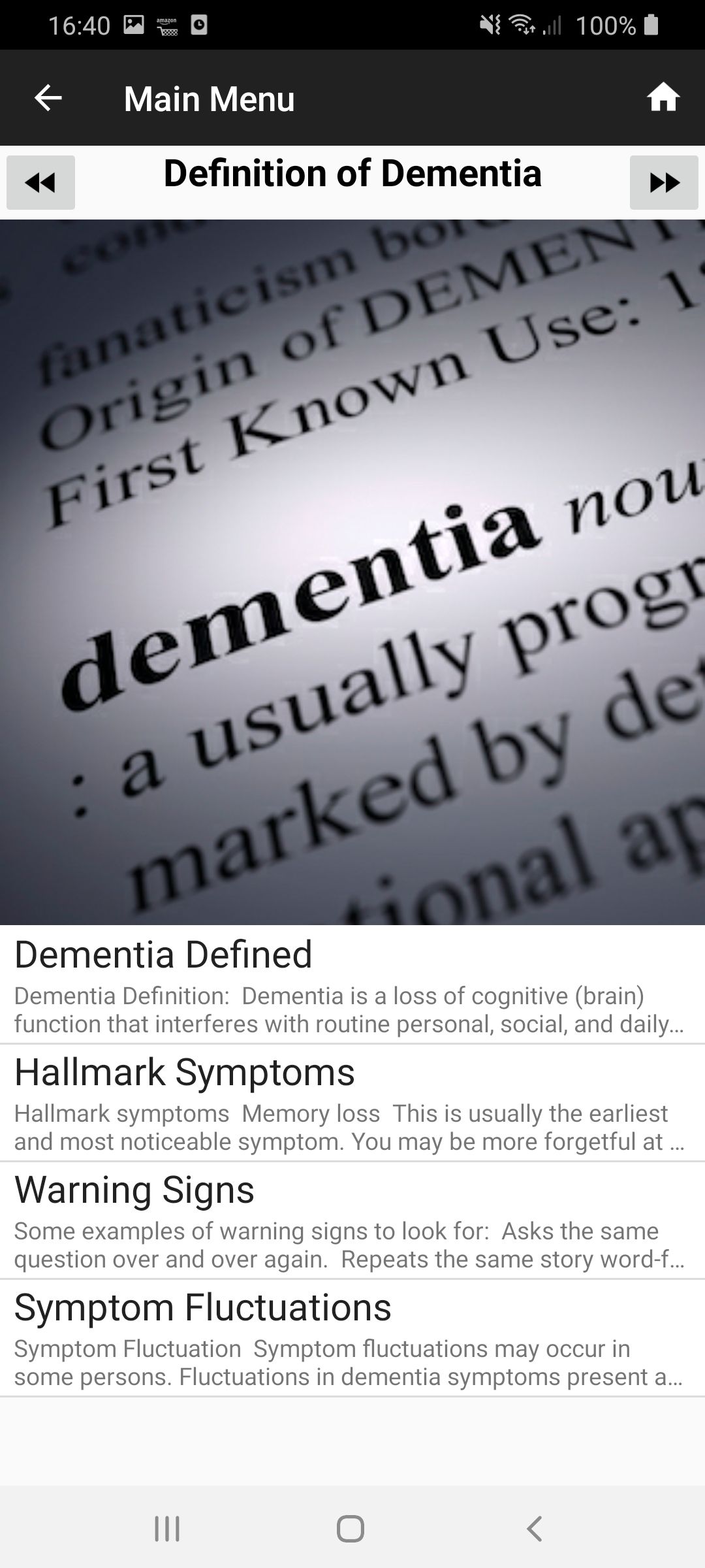 Dementia Guide Home