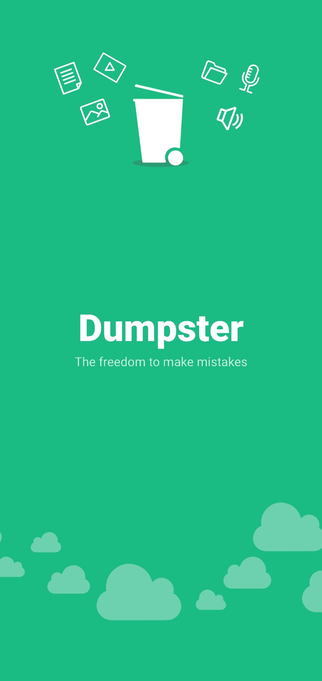 Dumpster search screen