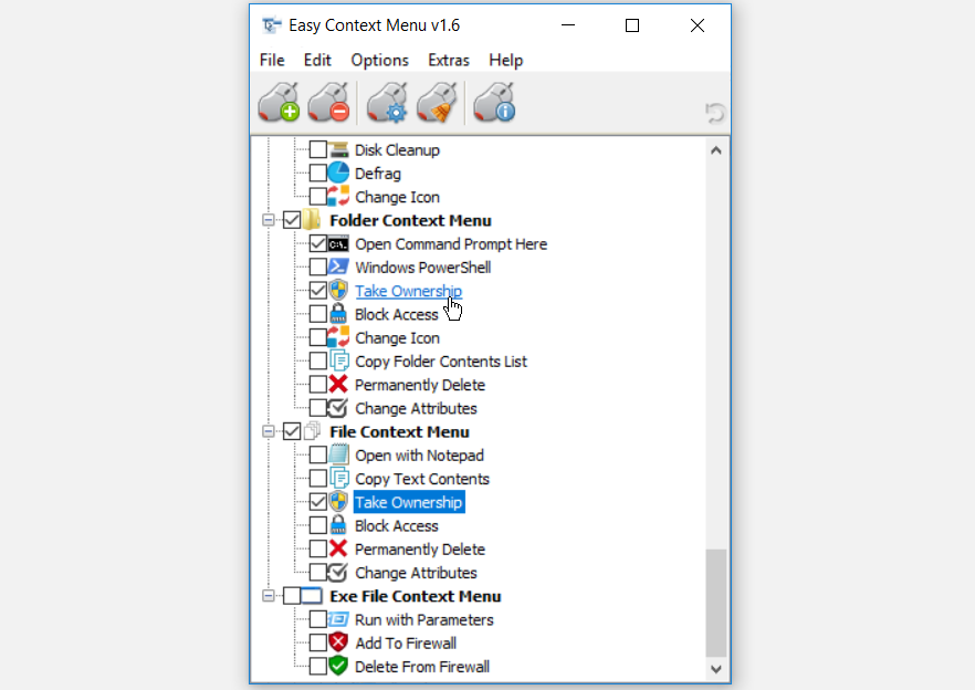Easy Context Menu - Prendi la proprietà di file e cartelle di Windows 10 con questi 6 strumenti