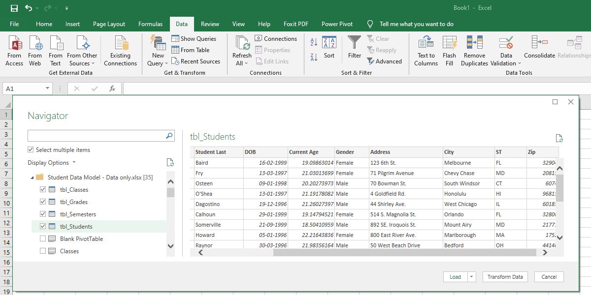 Erstellen von Beziehungen zwischen mehreren Tabellen mithilfe des Datenmodells in Excel - Excel Data Model 03