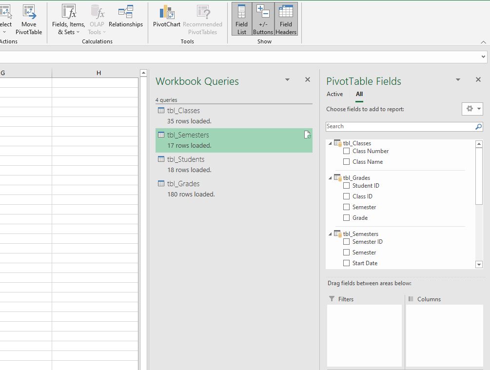 Erstellen von Beziehungen zwischen mehreren Tabellen mithilfe des Datenmodells in Excel - Excel Data Model 04