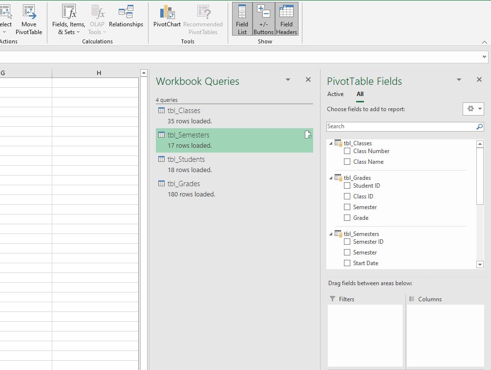 excel for mac pivot table data model