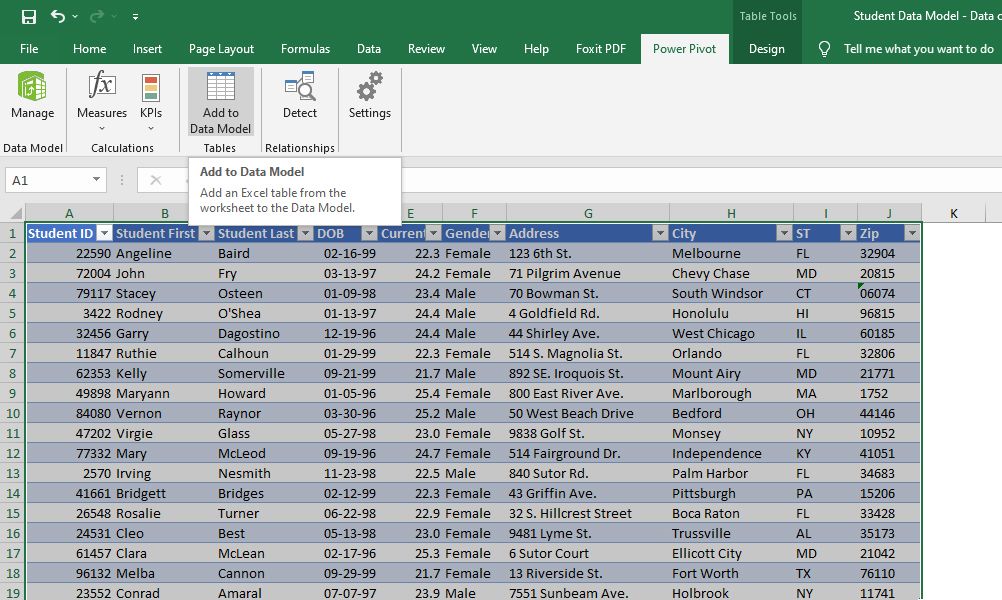 Appending table. Создатель excel.