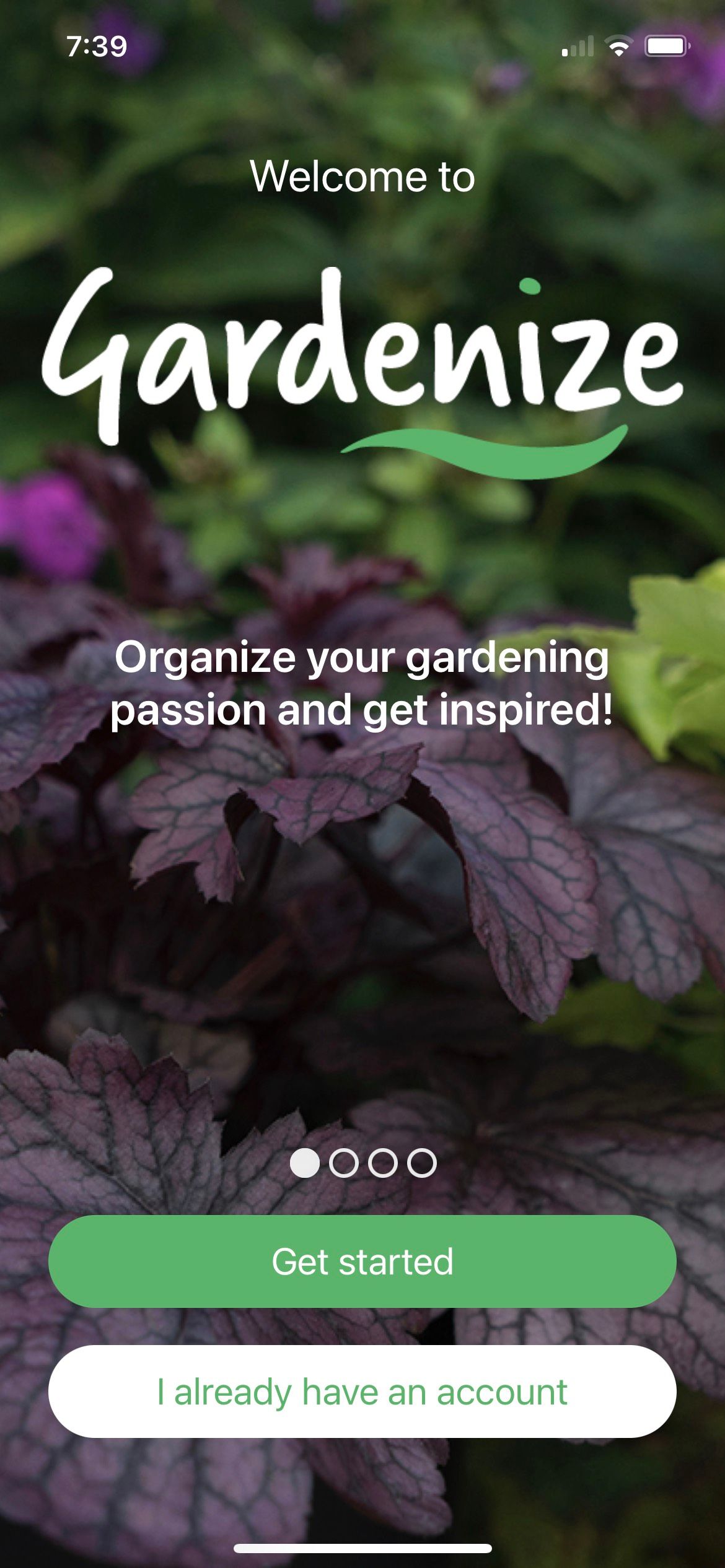 Gardenize Main Screenshot