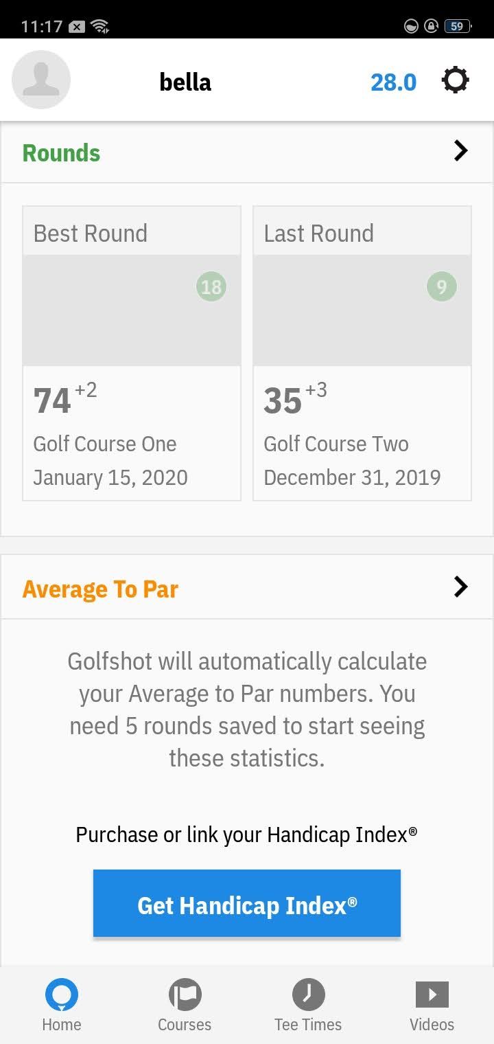 Additional details on Golfshot