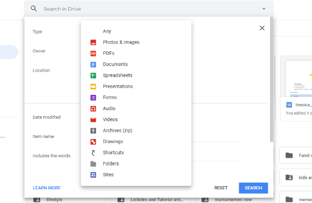Google Drive Search - Come cercare in modo efficace file e cartelle in Google Apps