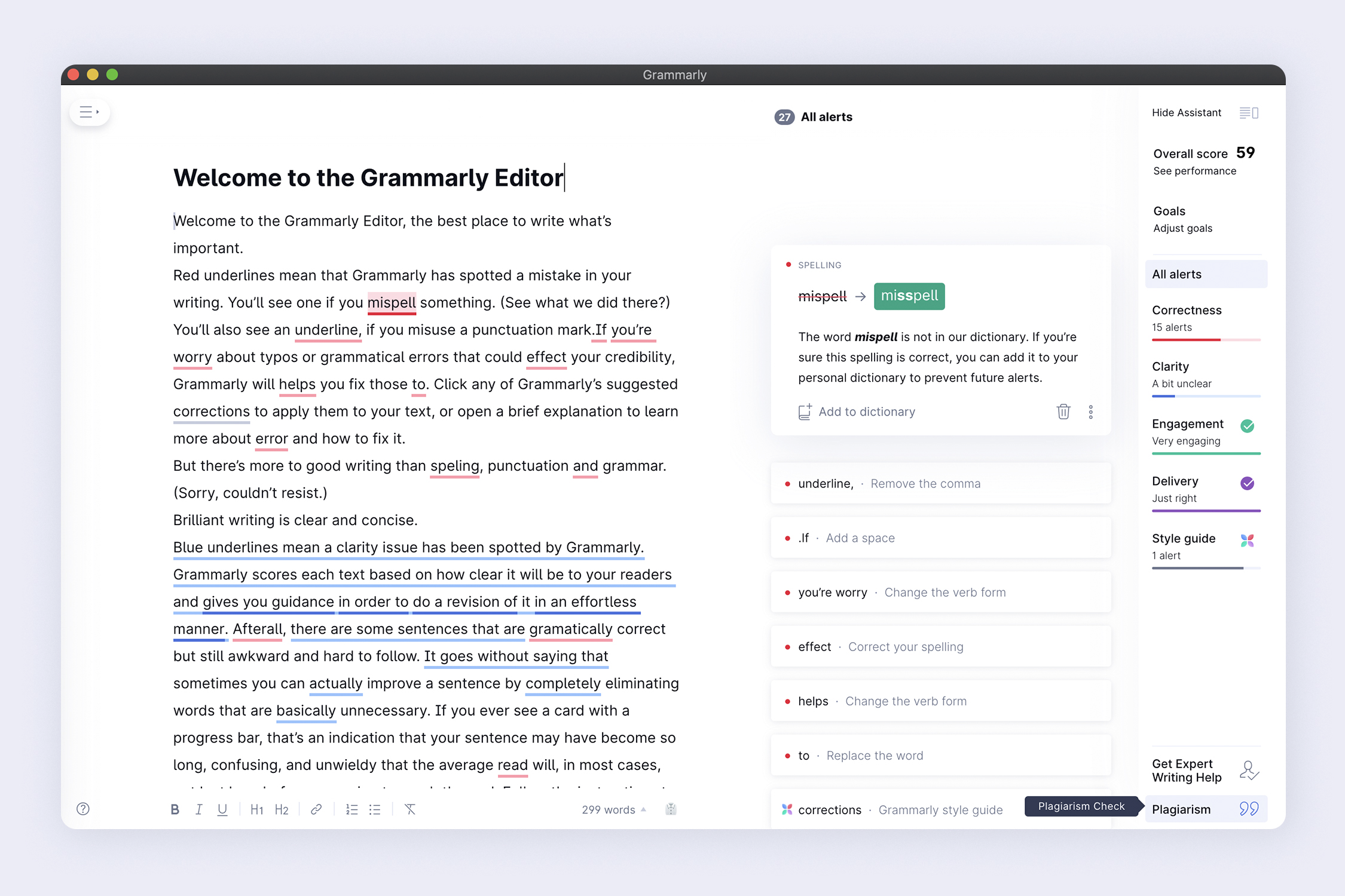 Grammarly Desktop App - I 7 migliori strumenti di lavoro freelance che devi provare