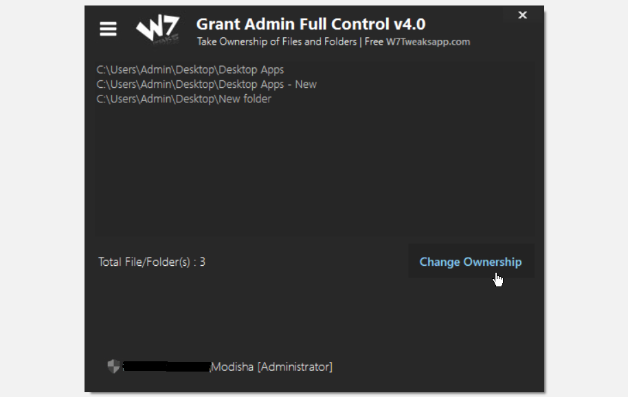 Grant Admin Full Control