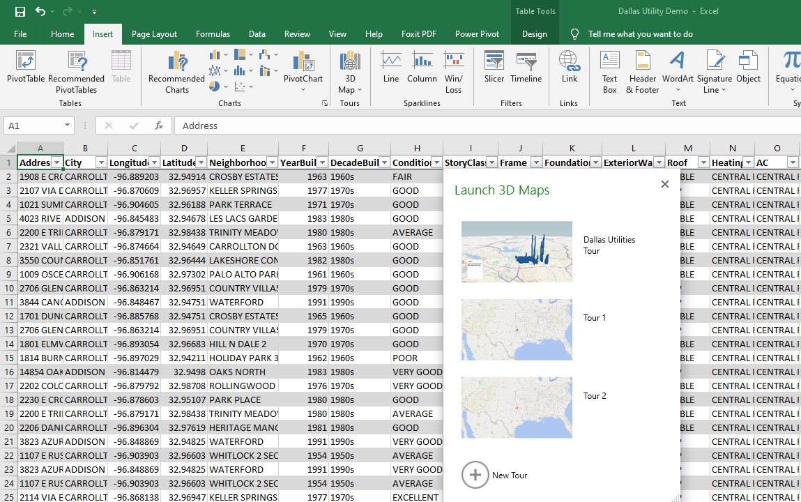 Excel で 3D マップを作成する方法