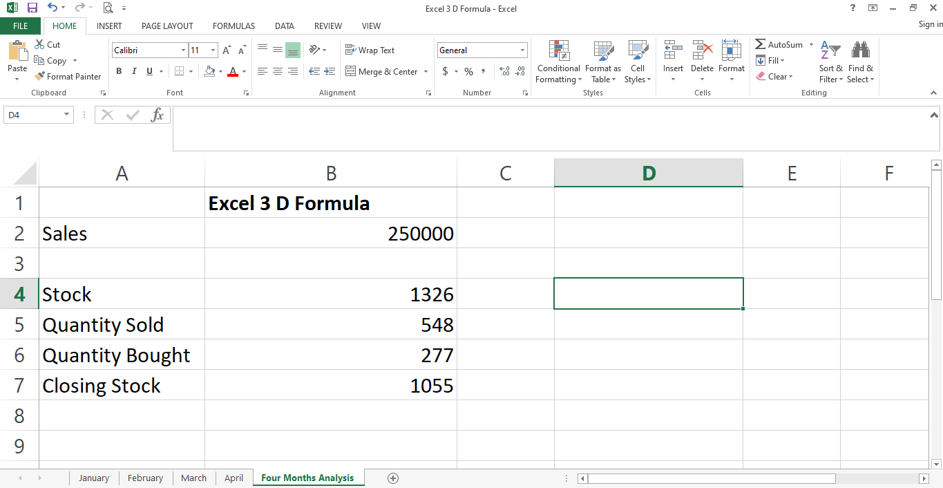 Implementing 3D Formula for Rest of Entities - Come consolidare i dati da più fogli utilizzando riferimenti 3D in Excel