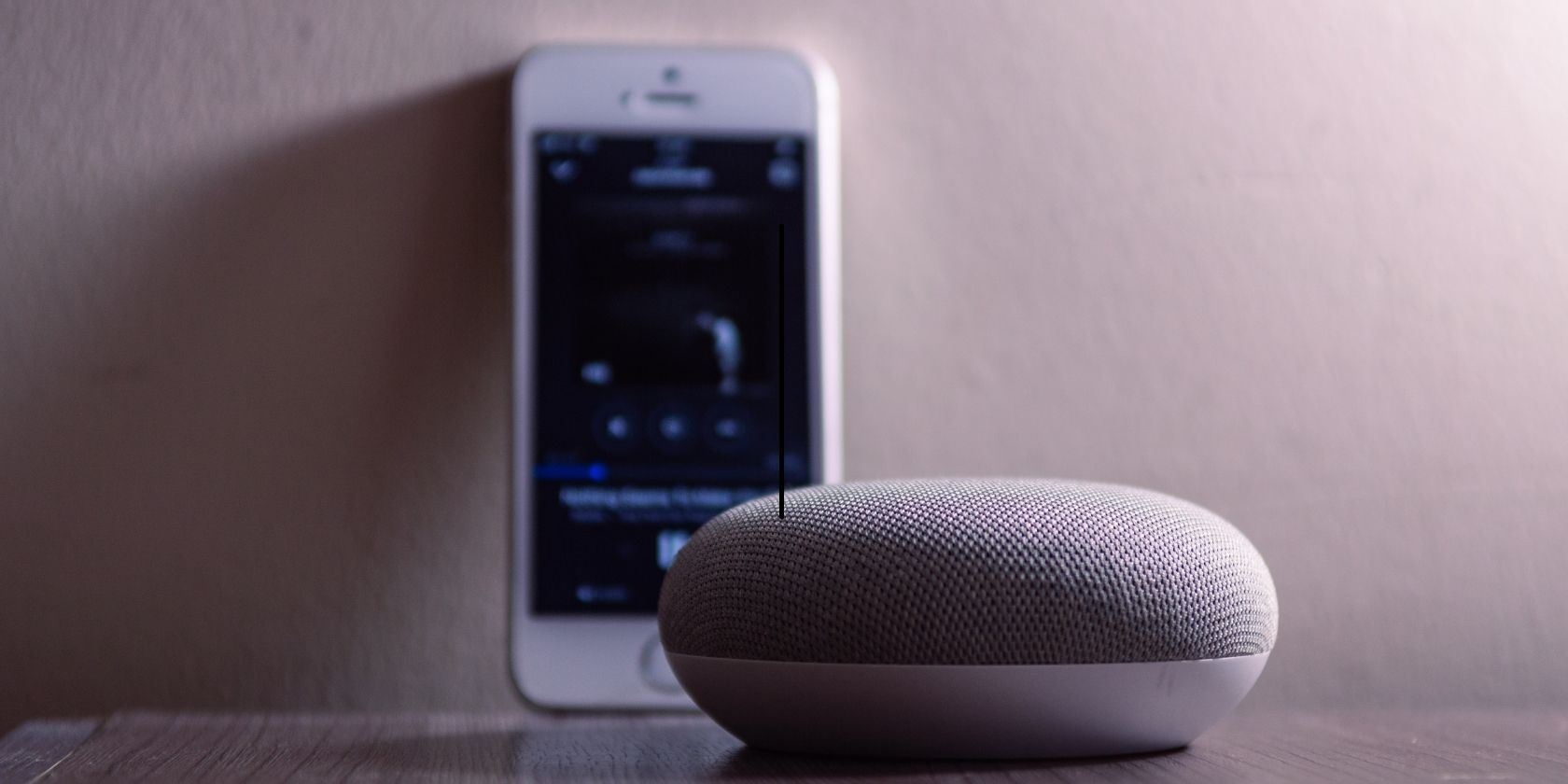 Google home device and iPhone
