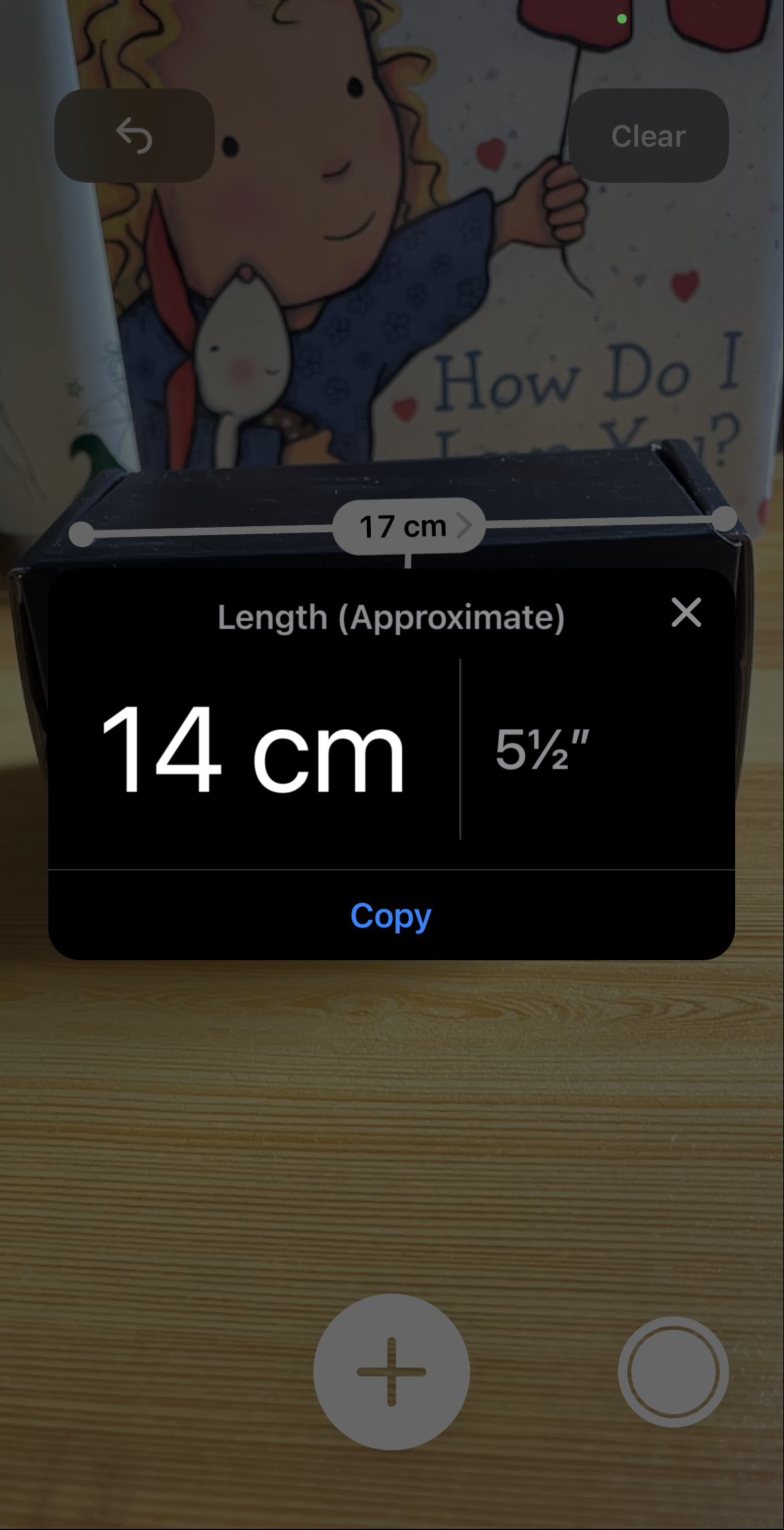 Measure App Popup Showing Other Units