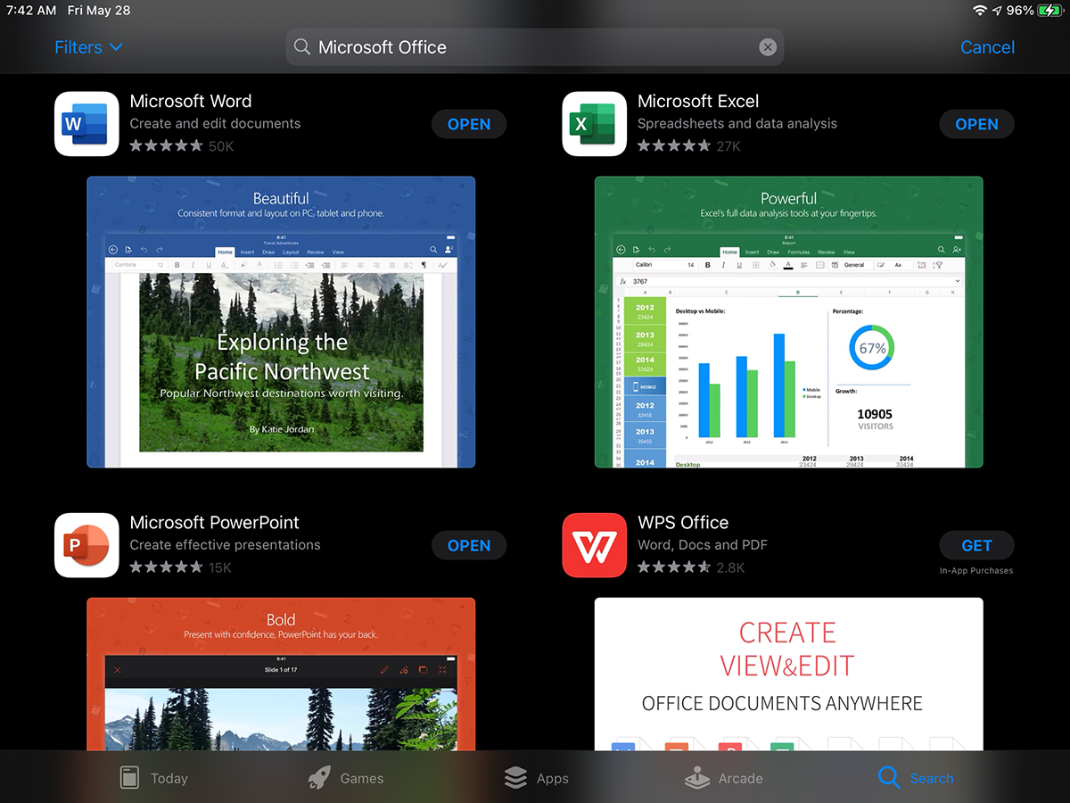 Microsoft Apps App Store - App e accessori indispensabili per trasformare il tuo iPad in un concentrato di produttività
