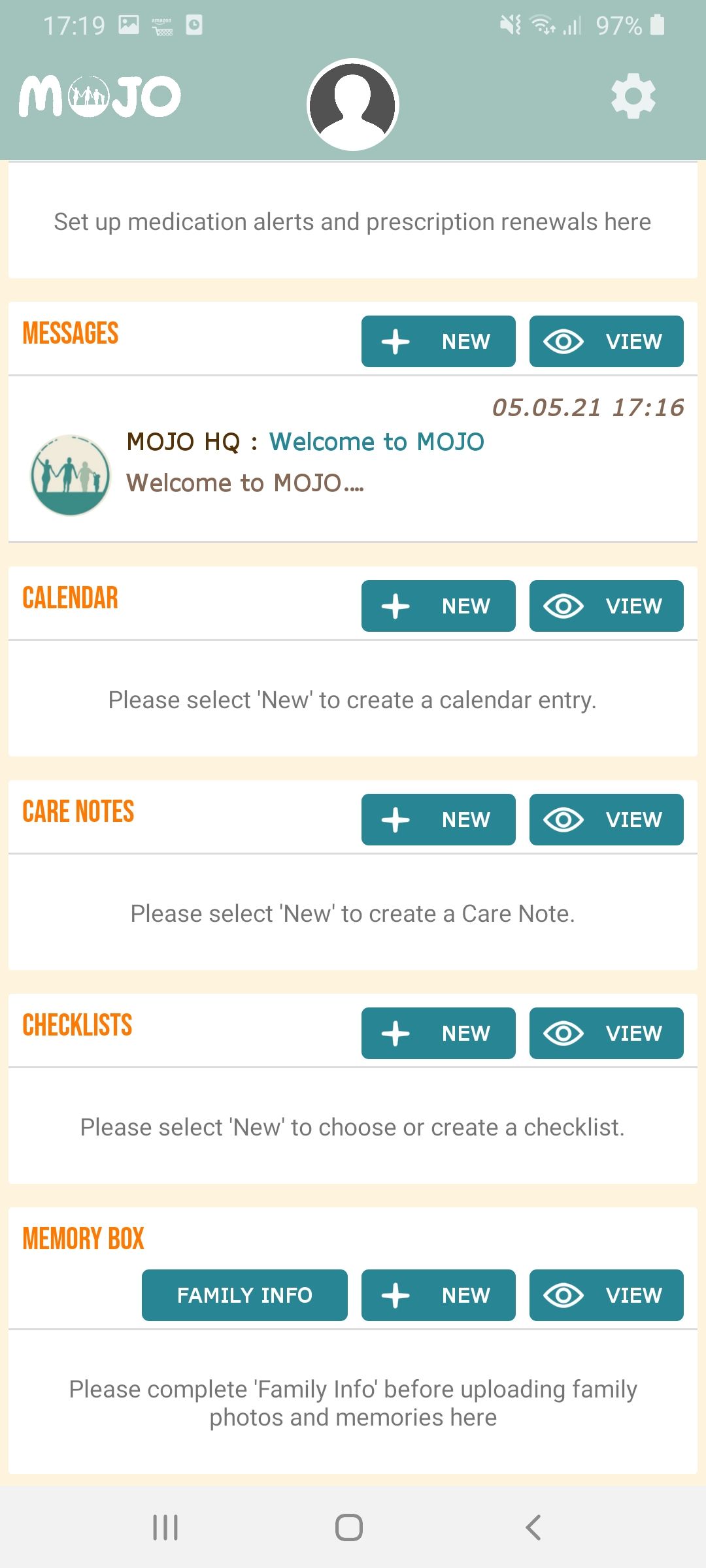 Mojo notes page