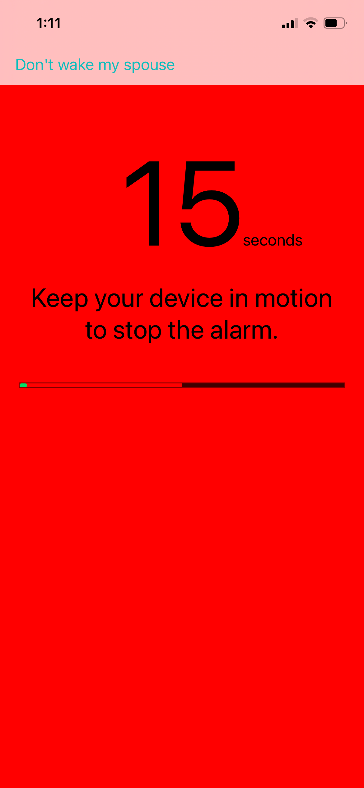 Motion Alarm Clock Timer