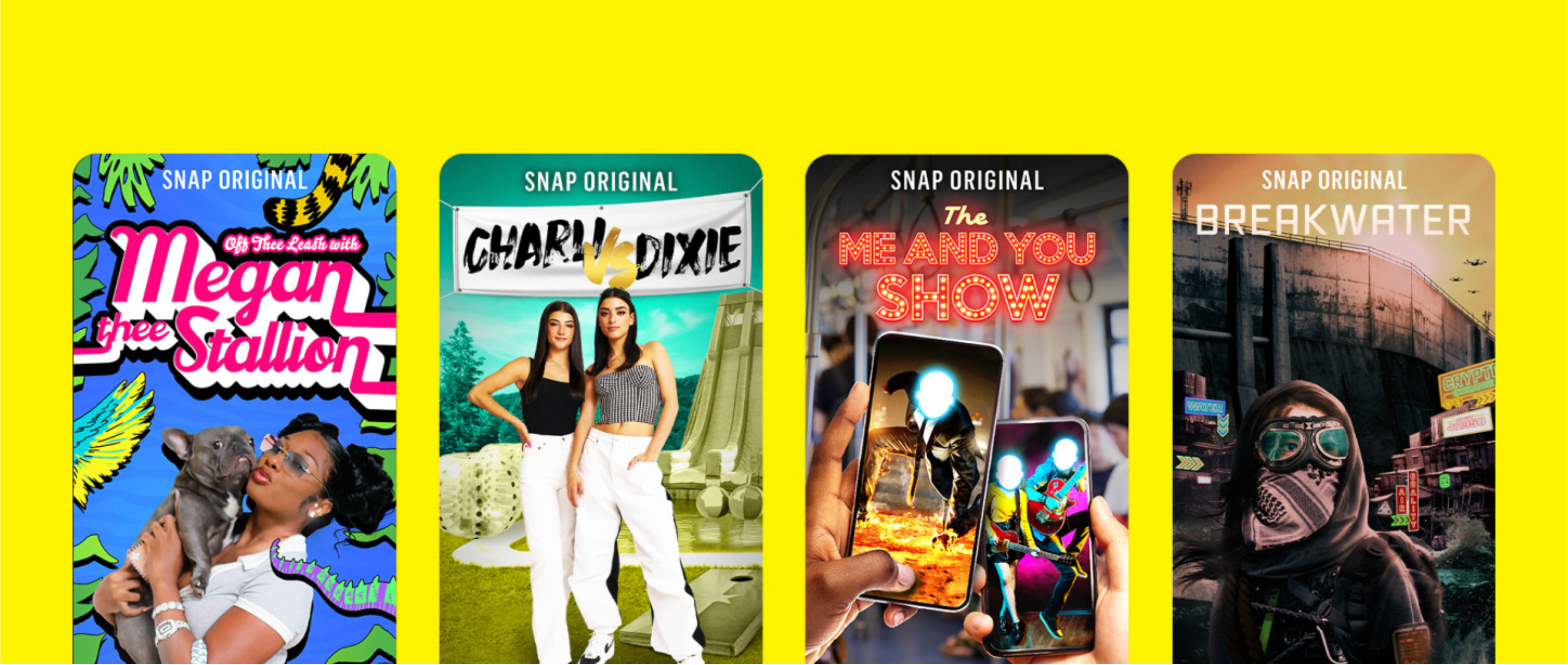 Snapchat's promotional image for the new range of Snap Originals