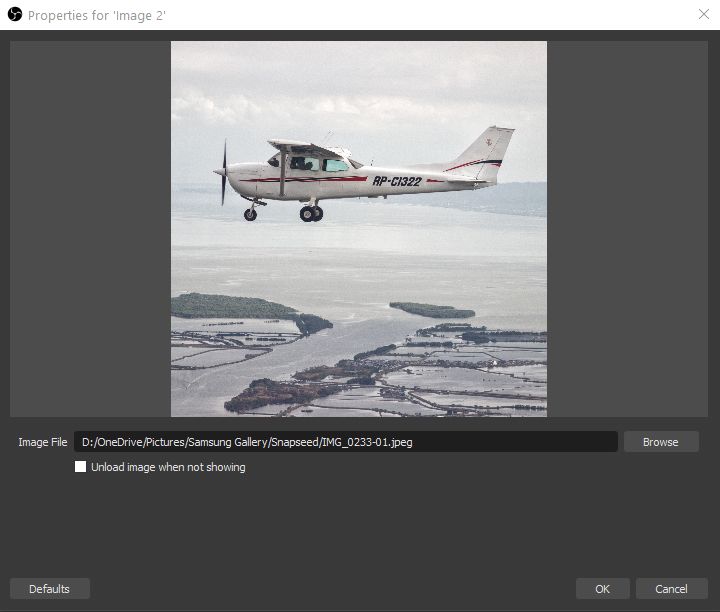 OBS Properties for Background Image