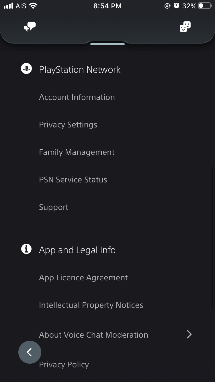 PSN Account Information