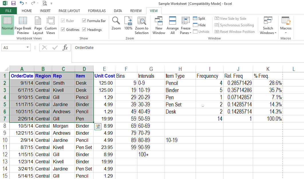Selecting Few Cells From Whole Worksheet - Stampa di un foglio di calcolo Excel: tutto ciò che devi sapere