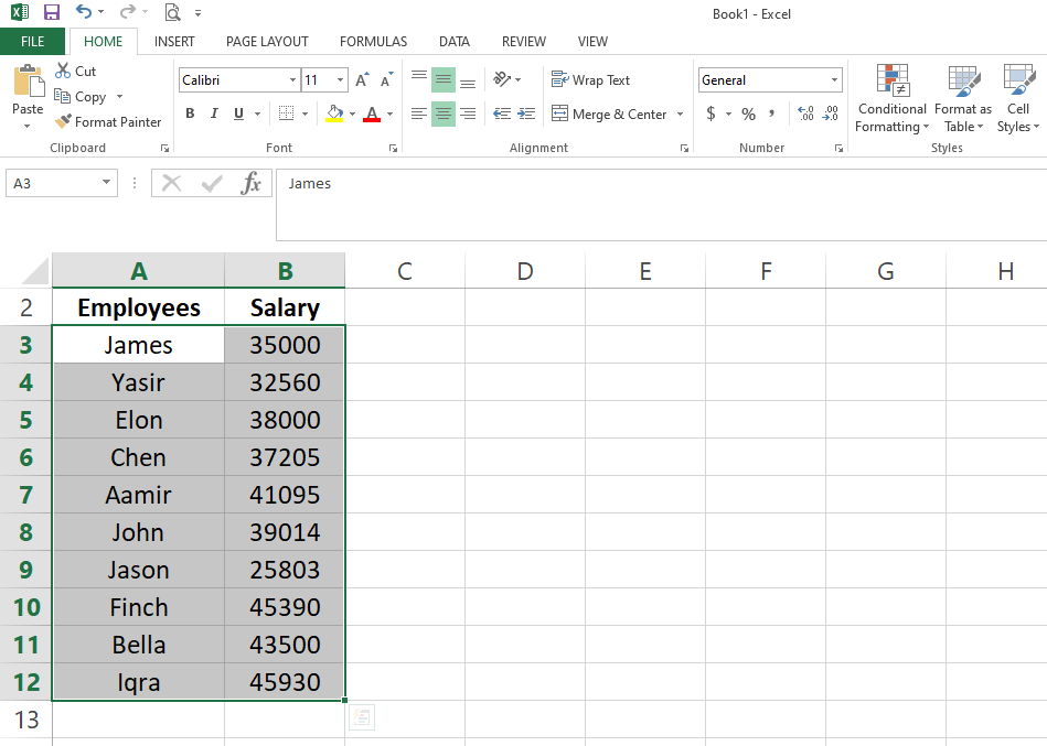 Selecting the Dataset