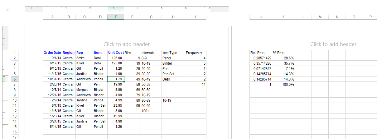 Side by Side Data Comparison From Pages