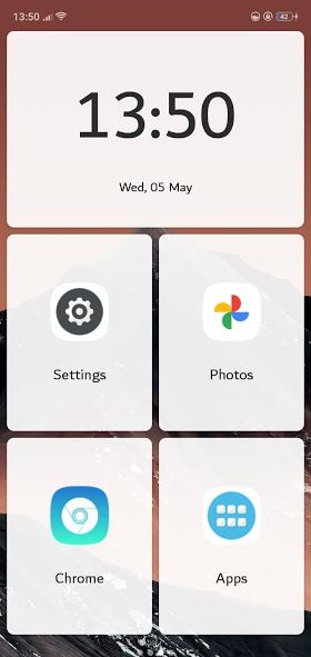 Simple Mode launcher homepage