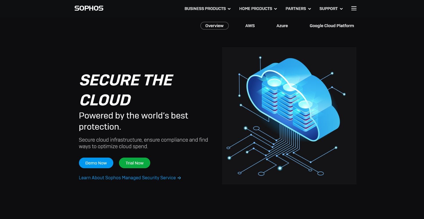 Sophos Cloud Security - Le 5 migliori soluzioni di sicurezza basate su cloud nel 2021