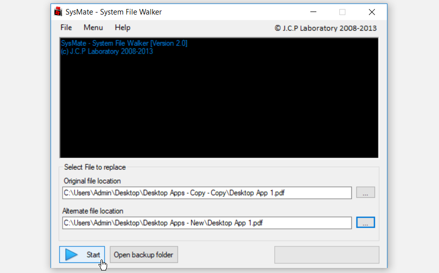 SysMate System File Walker - Prendi la proprietà di file e cartelle di Windows 10 con questi 6 strumenti