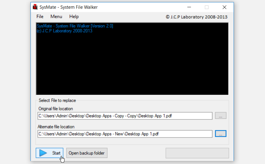 SysMate - System File Walker