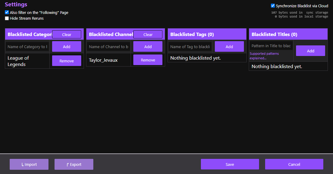 Unwanted Twitch Extension