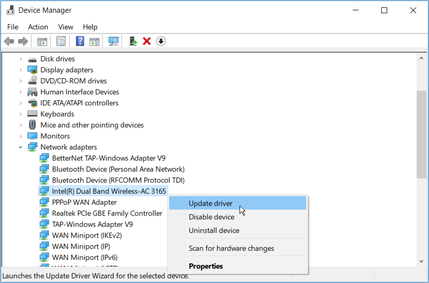 Updating Network Drivers