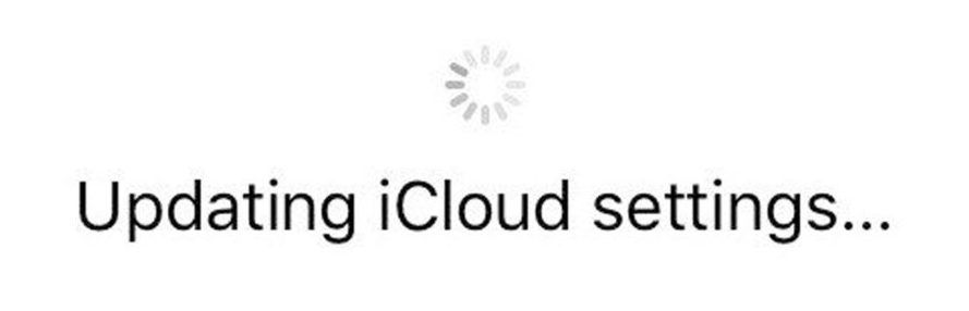 9 Häufige iCloud-Probleme auf iPhone und iPad (und wie man sie behebt) - Updating iCloud Settings screen e1620726371202