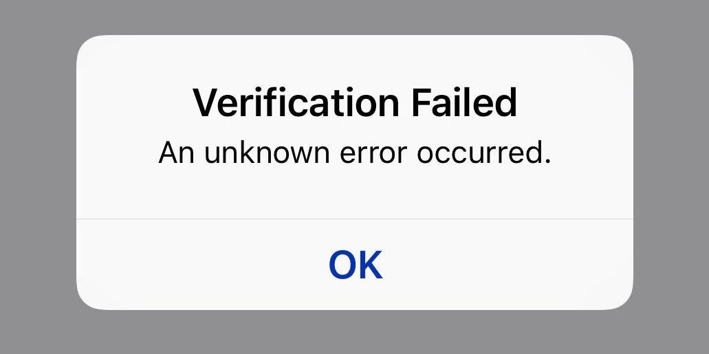 9 Häufige iCloud-Probleme auf iPhone und iPad (und wie man sie behebt) - Verification Failed iCloud alert on iPhone