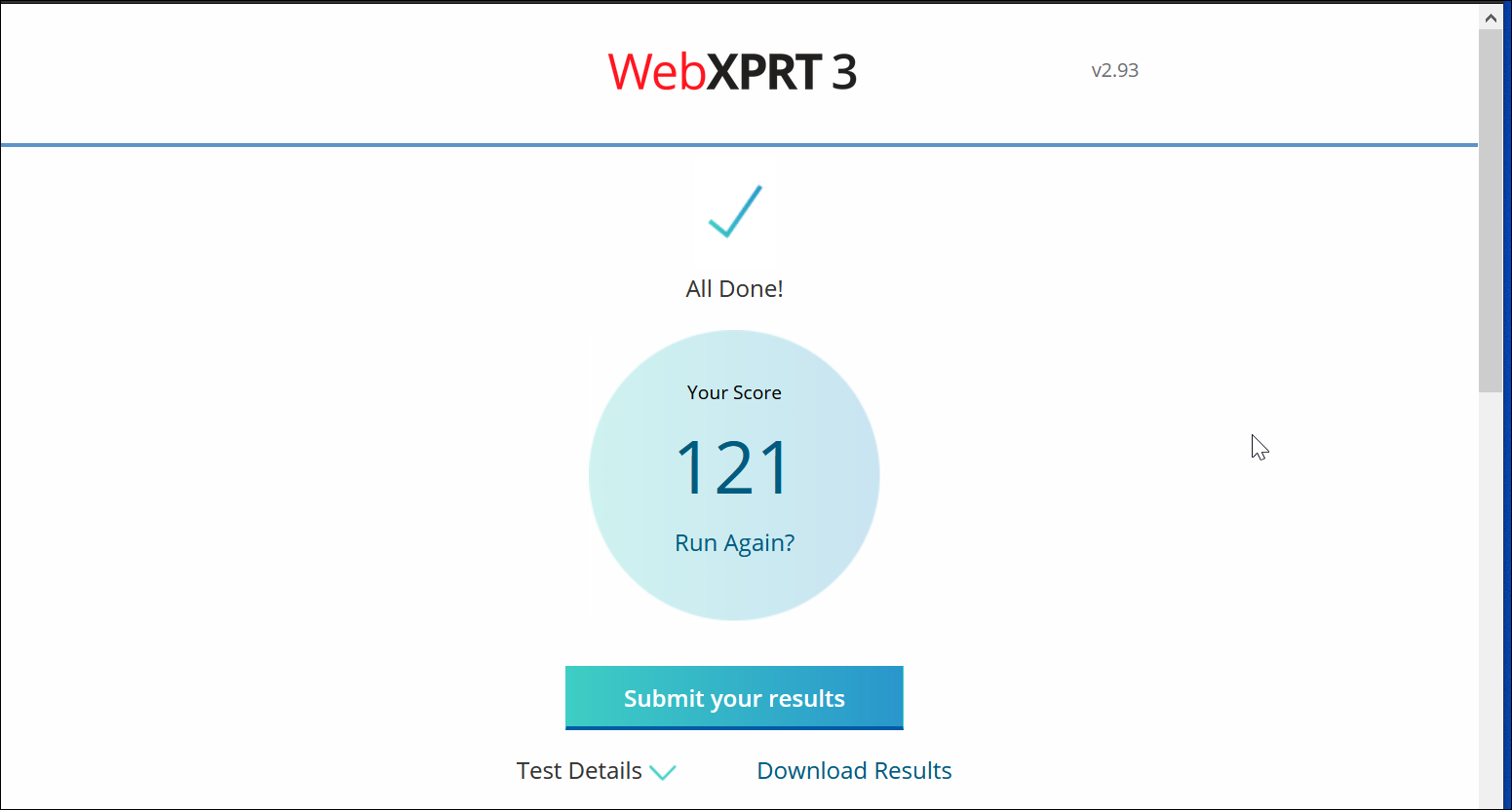 Microsoft Edge vs. Firefox im Jahr 2021: Welcher Browser gewinnt? - WebXPRT3 benchmark result