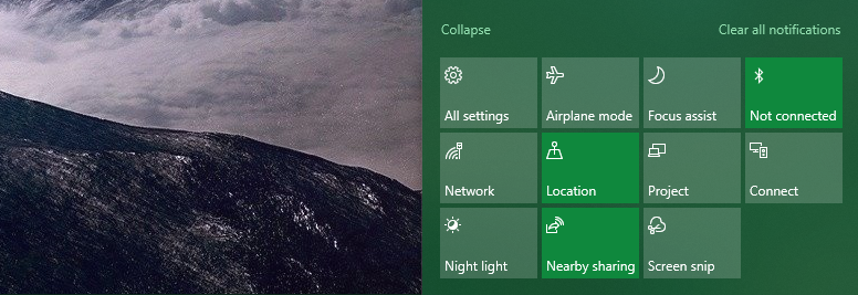 Toggle Windows 10 airplane mode