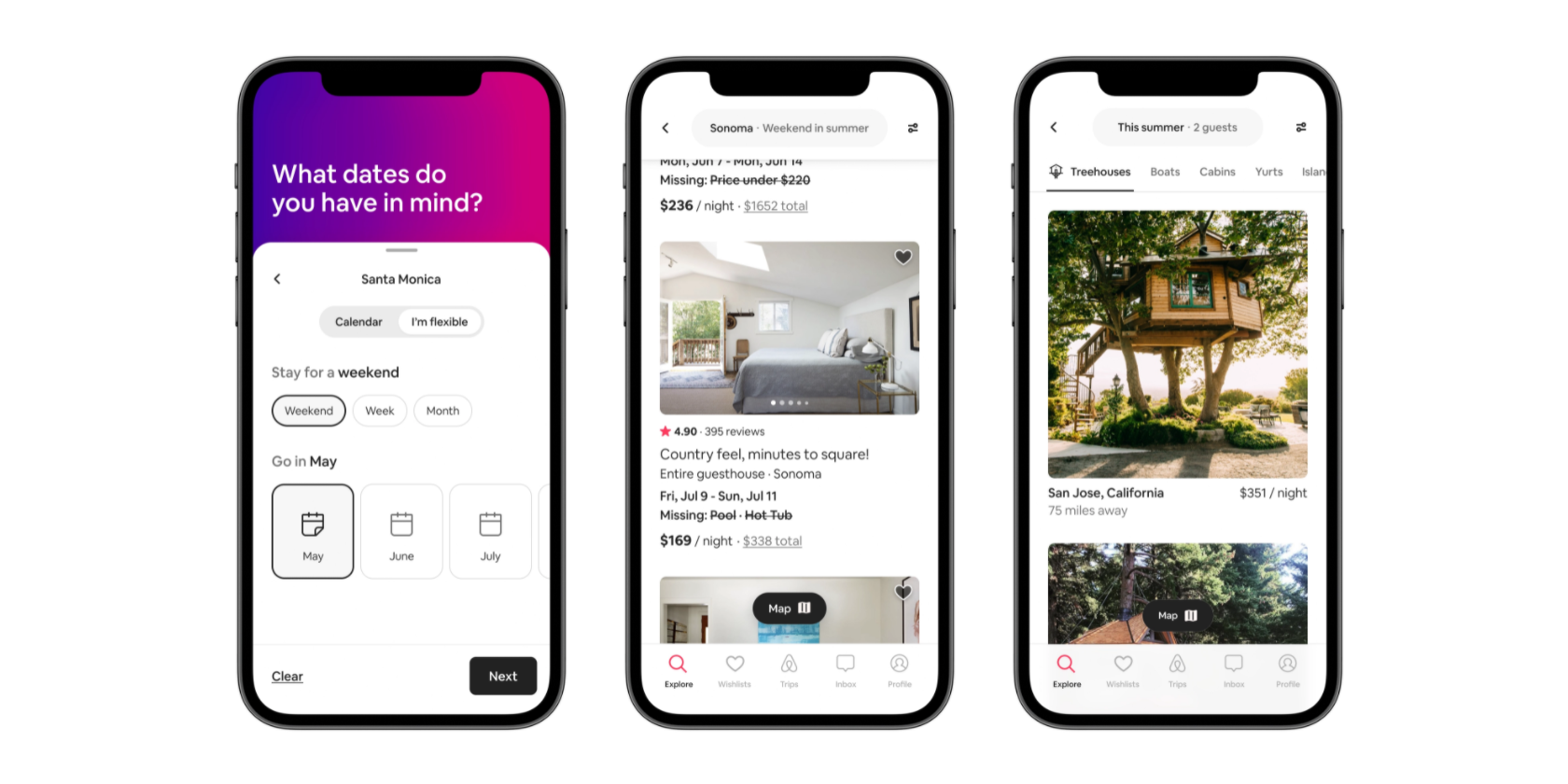 Airbnb flexible booking